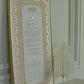 BUNDLE: Soraya Nikah Certificate Gold Embellishment + Frame + Pen