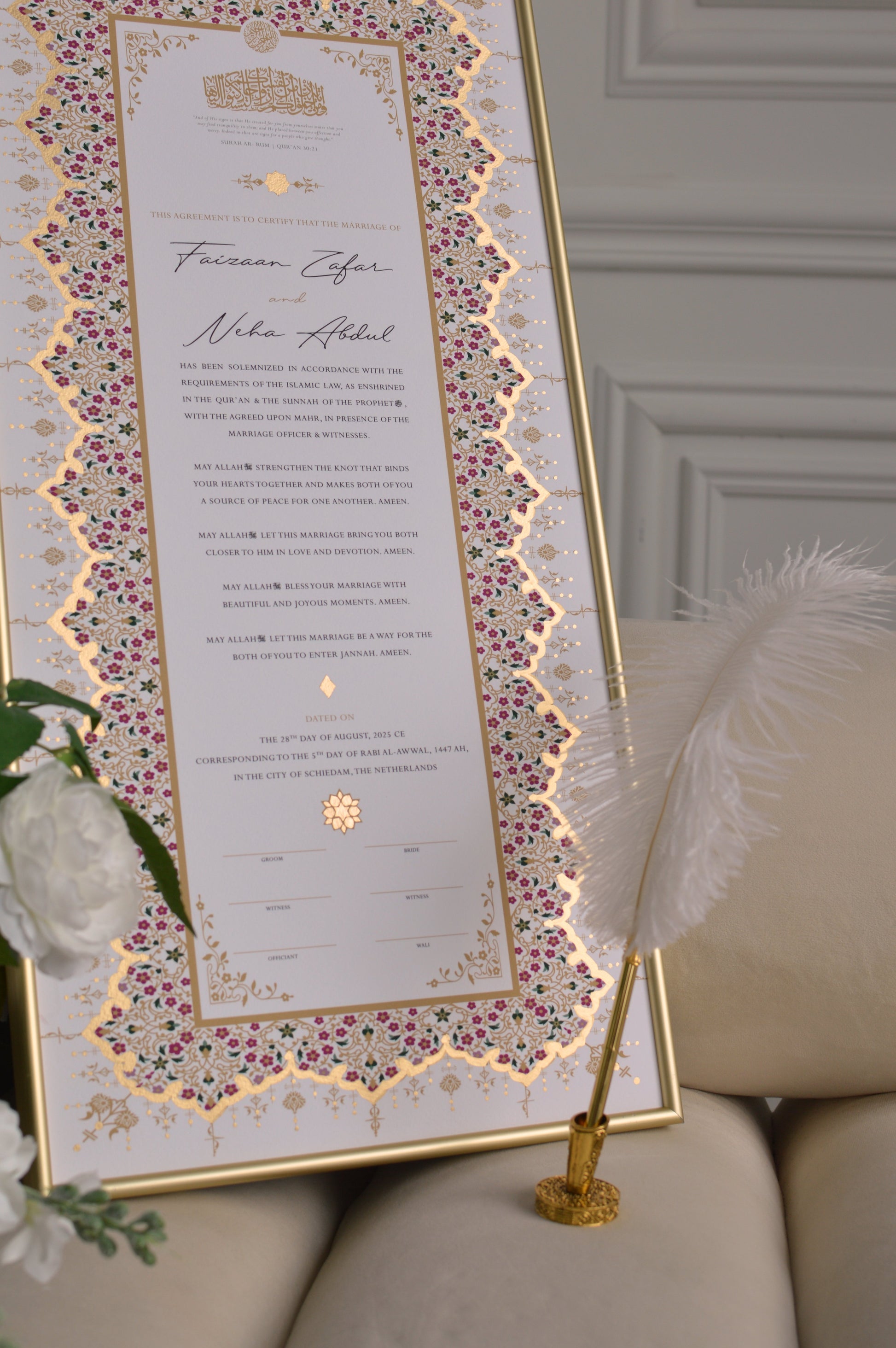 nikah certificate,  nikkahnama, nikahnama