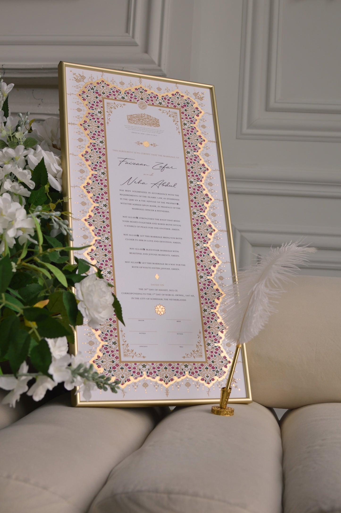 nikah certificate,  nikkahnama, nikahnama