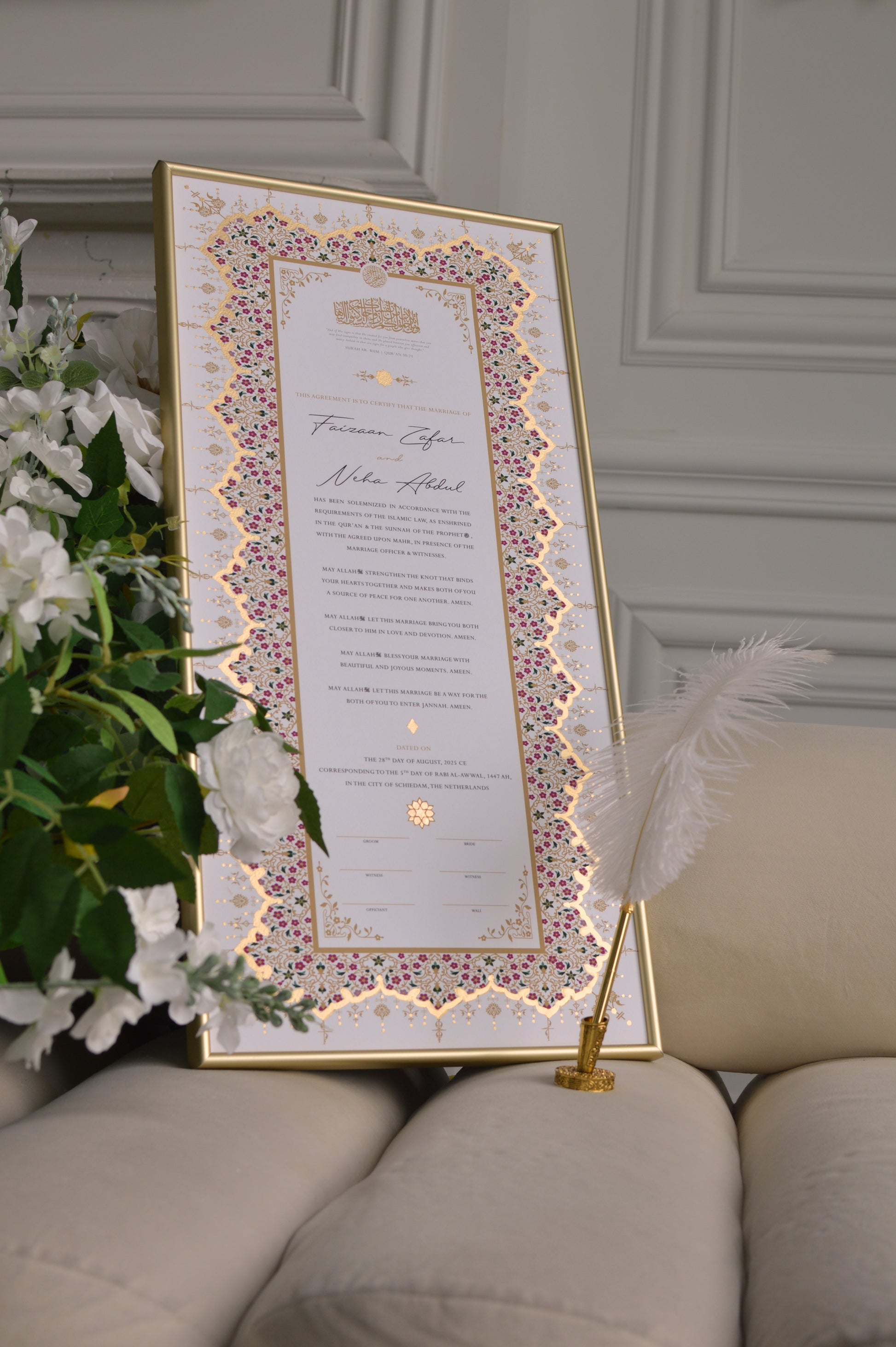 nikah certificate,  nikkahnama, nikahnama