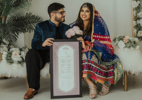 nikahnama, nikah-nama, nikkah certificate, nikah, katbkitab, wedding decor