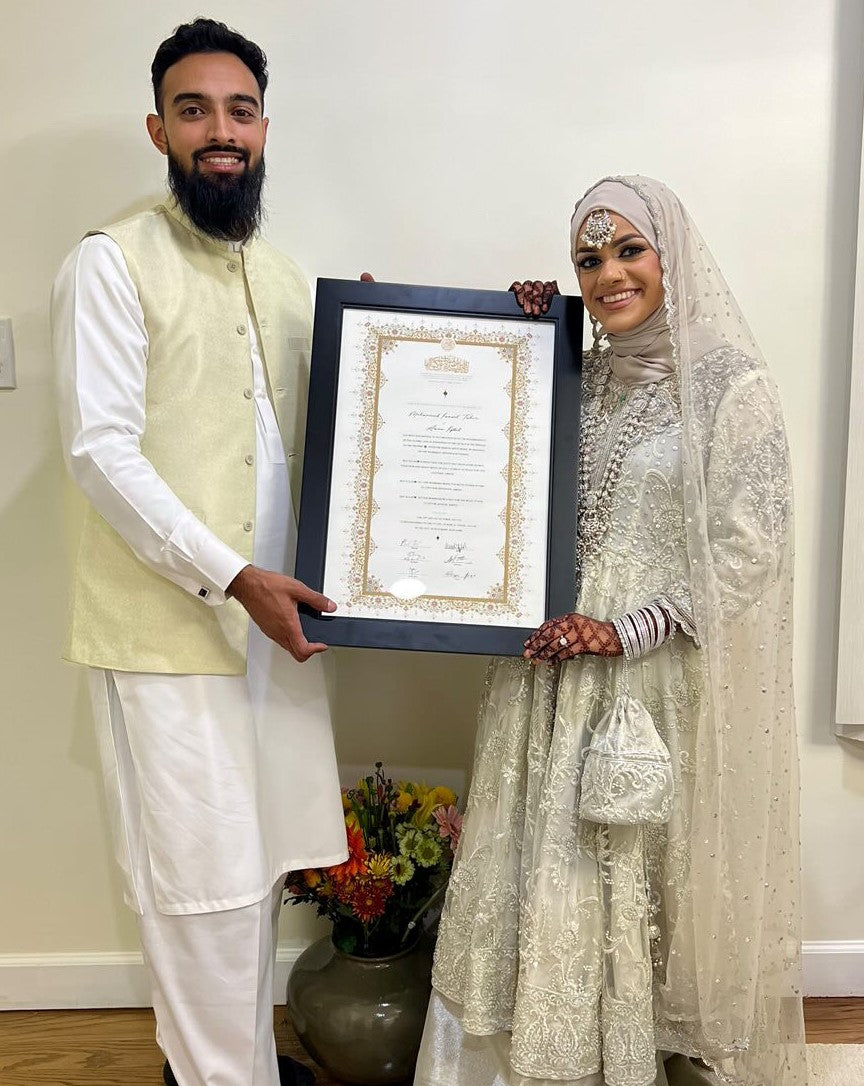 Yasmeen Nikah Certificate: Gold