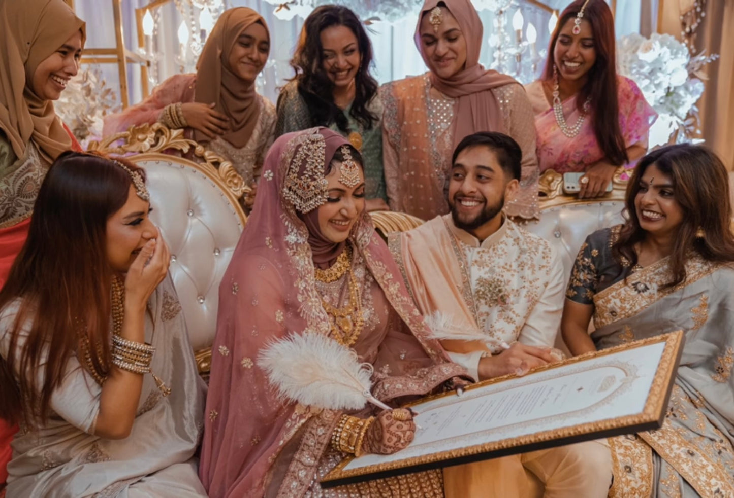 Raeesa Nikah Certificate: Gold