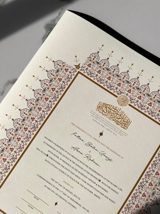 Nikkah, Nikkah Ceremony, Nikahnama, Nikkah Certificate, Islamic Marriage Certificate