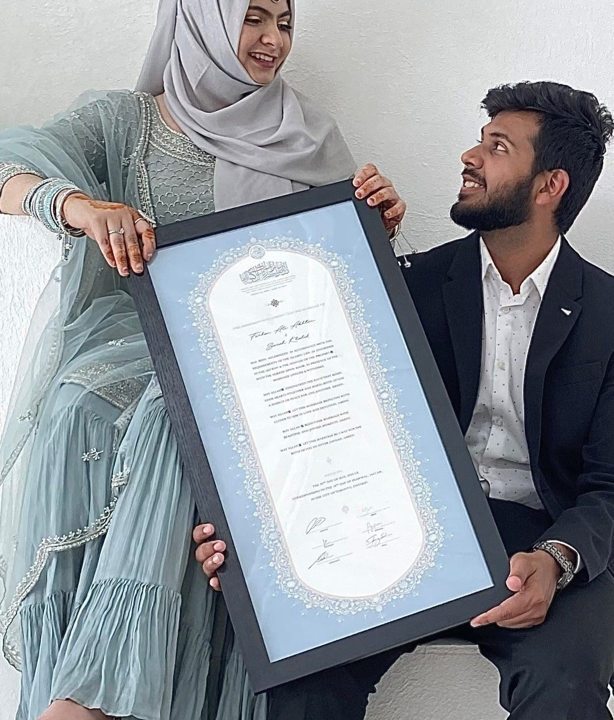 Raeesa Nikah Certificate: Sapphire