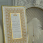 BUNDLE: Naseem Nikah Certificate Gold Embellishment + Frame + Pen