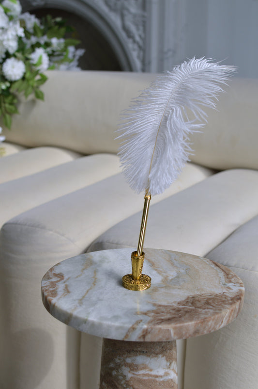 gold feather pen for nikah certificate
