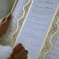 Ruqaiya Nikah Certificate - Gold Embellished