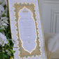 Jahanara Sage Nikah Certificate - Gold Embellished