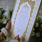 Jahanara Sage Nikah Certificate - Gold Embellished