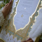 Jahanara Sage Nikah Certificate - Gold Embellished