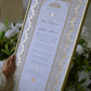 Soraya Nikah Certificate - Gold Embellished