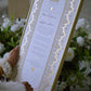 Soraya Nikah Certificate - Gold Embellished