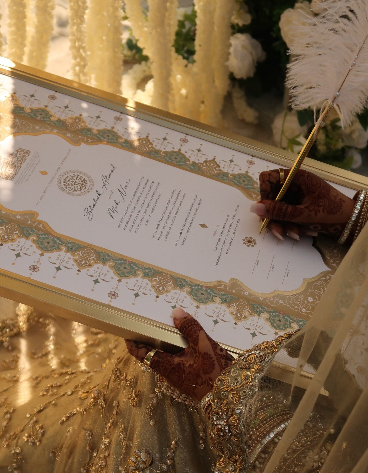 nikahnama, nikah certificate nikah contract