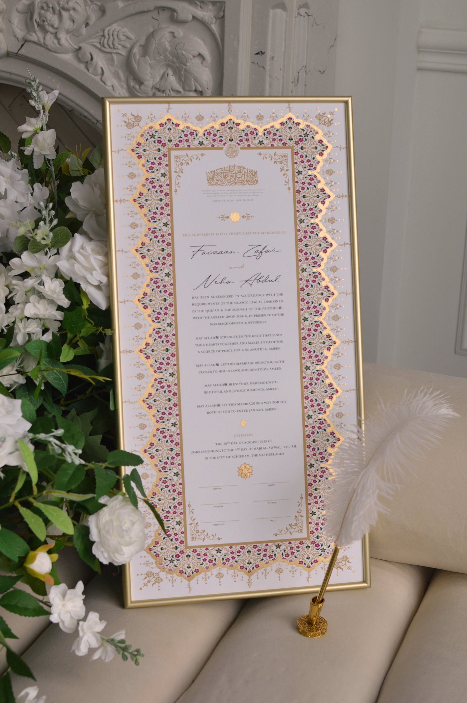 nikah certificate,  nikkahnama, nikahnama