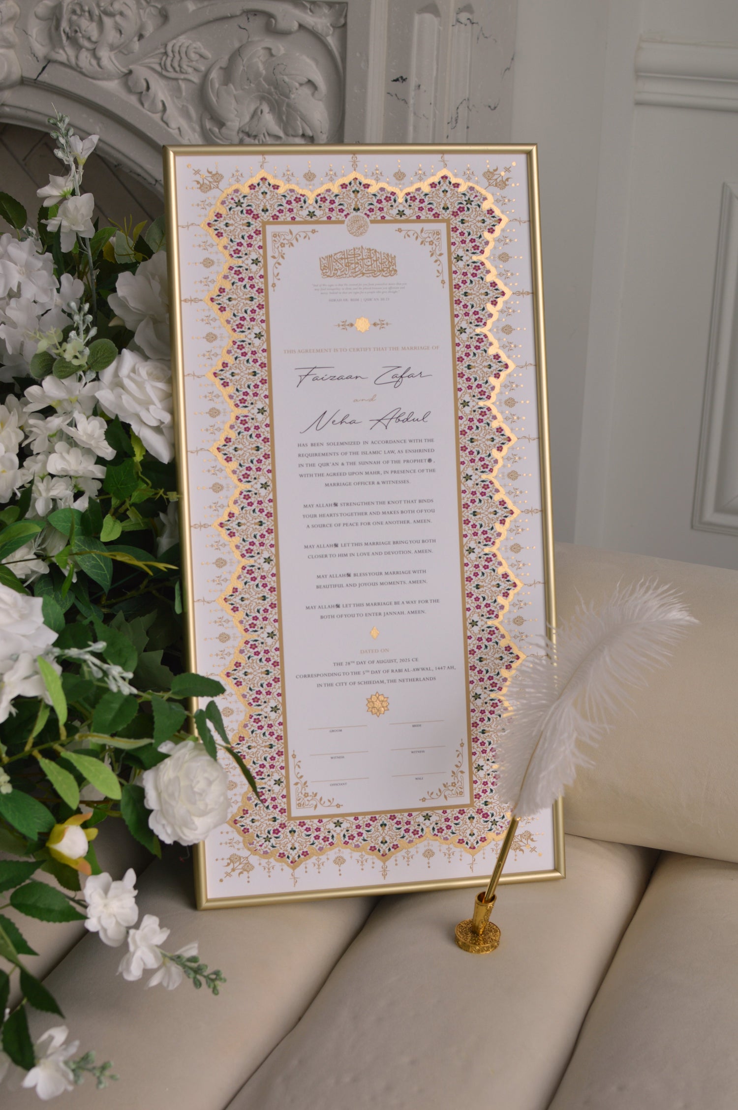 nikah certificate,  nikkahnama, nikahnama