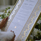 BUNDLE: Soraya Nikah Certificate Gold Embellishment + Frame + Pen