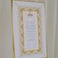 Ruqaiya Nikah Certificate - Gold Embellished