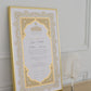 BUNDLE: Shireen Nikah Certificate Extended Gold Embellishment + Frame + Pen