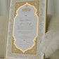 BUNDLE: Shireen Nikah Certificate Gold Embellishment + Frame + Pen