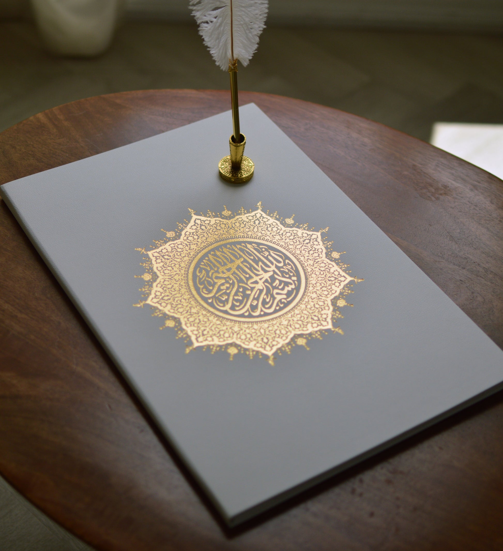 nikah certificate with hand painted gold details