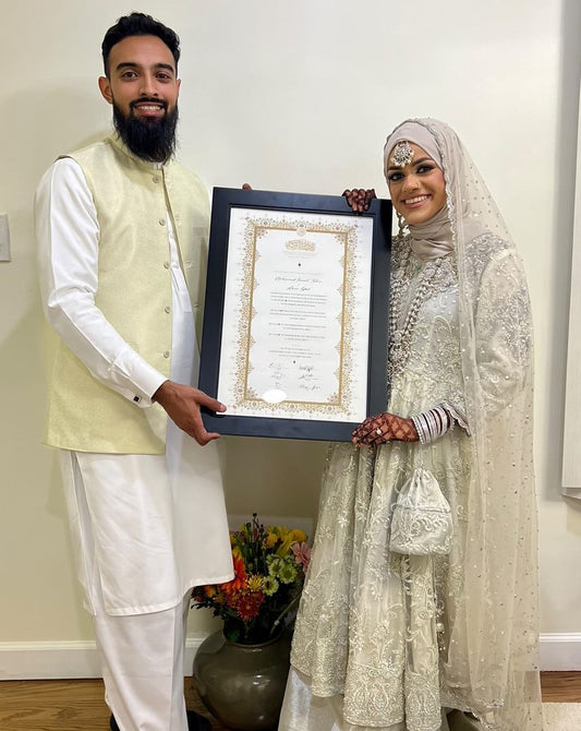 Yasmeen Nikah Certificate: Gold