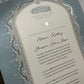 Raeesa Sapphire Nikah Certificate - Silver Embellished